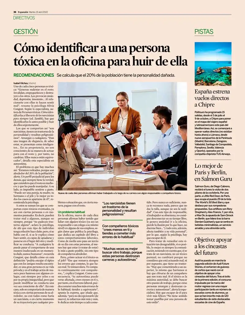 Recorte de prensa: Expansión, 19 de abril de 2022